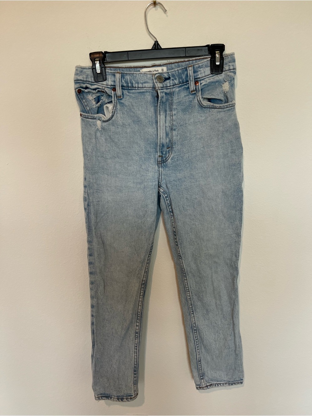 Abercrombie & Fitch Light Wash High-Rise Jeans